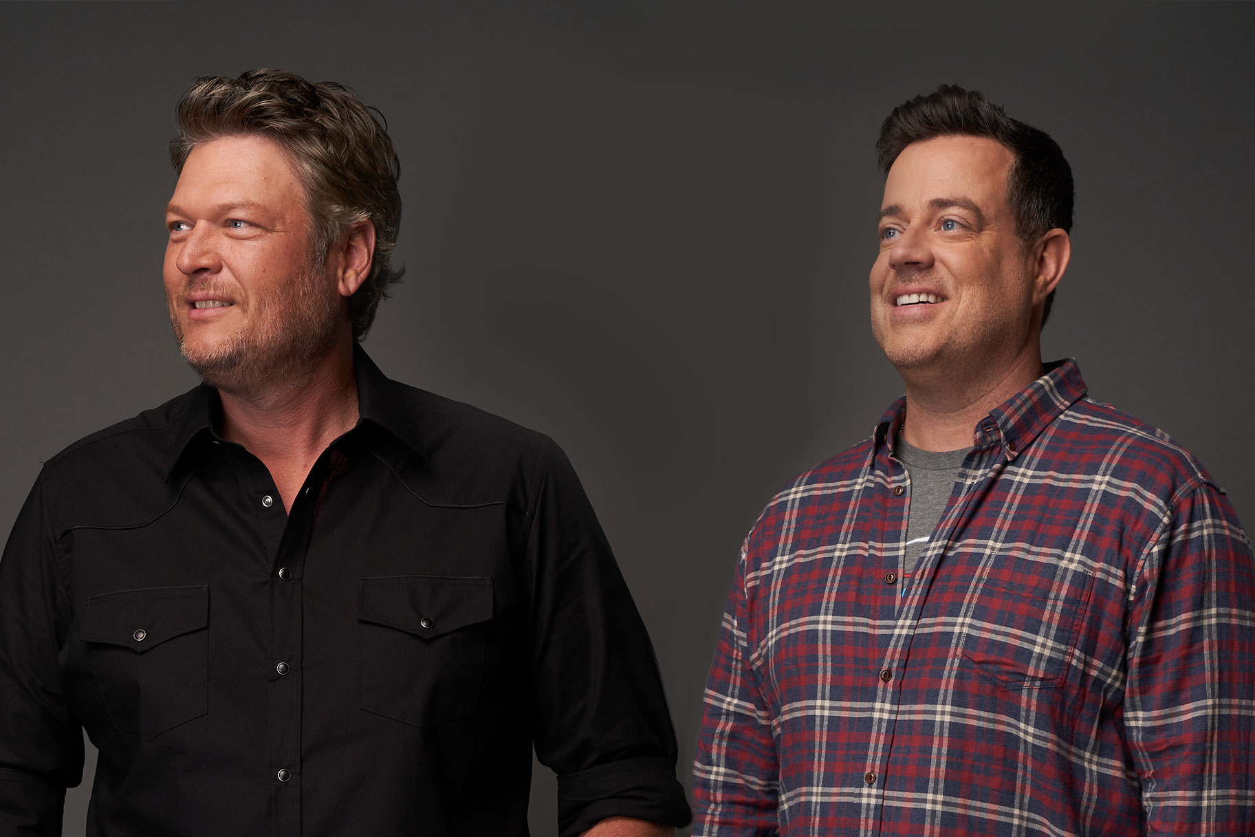 Blake Shelton and Carson Daly