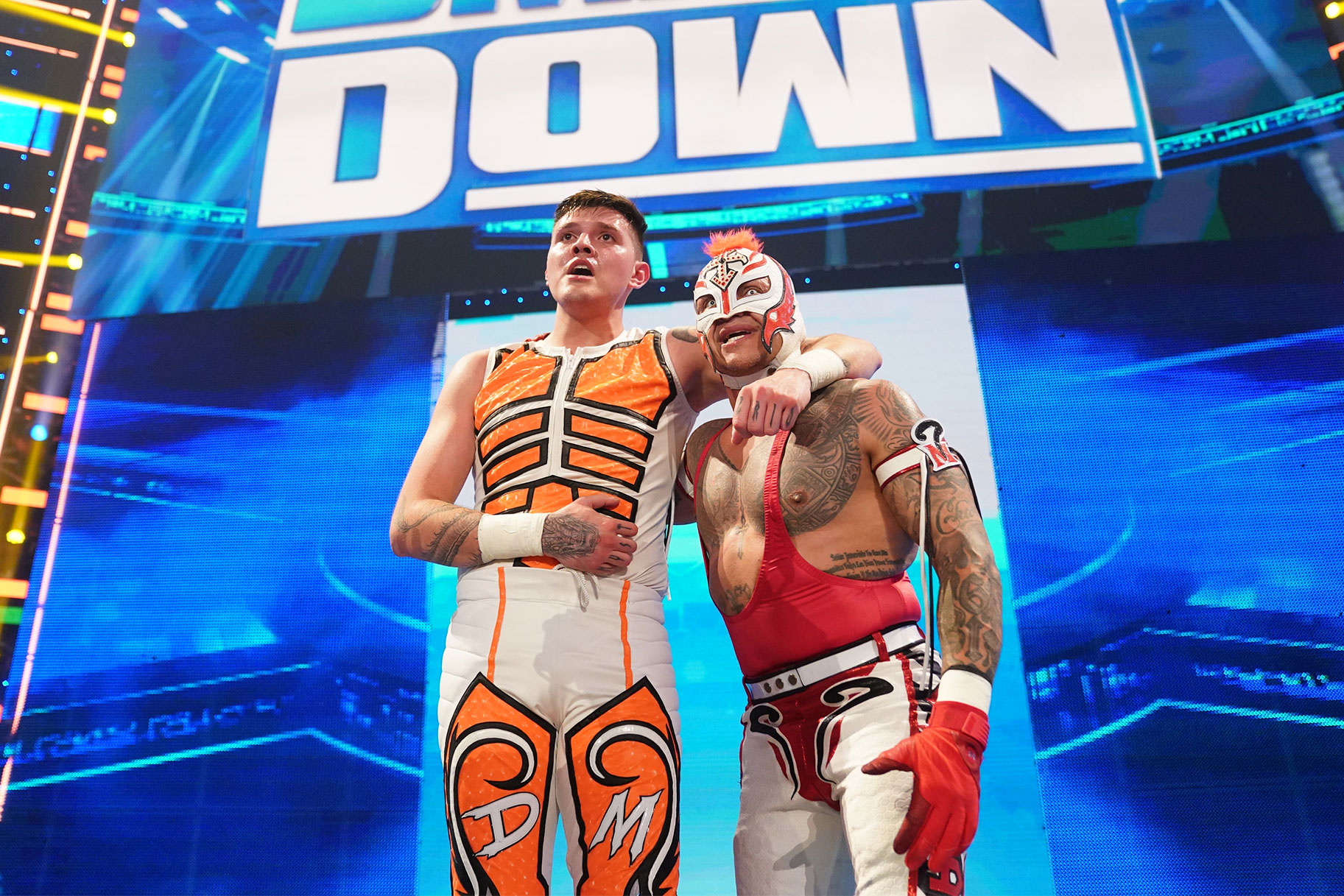 Dominik and Rey Mysterio