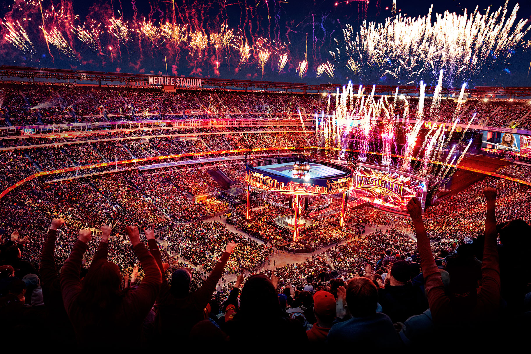 Wrestlemania crowd