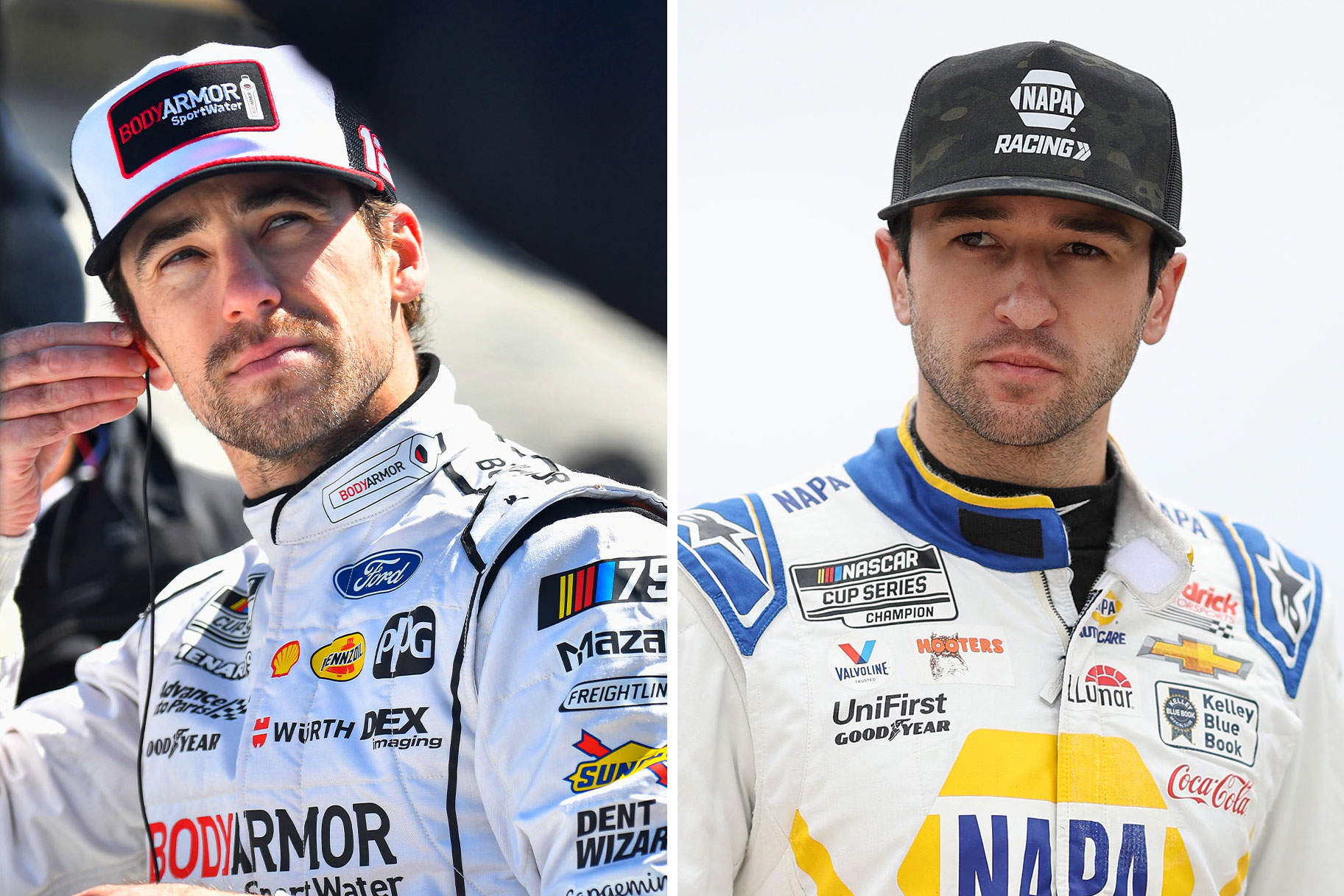 Split of Ryan Blaney and Chase Elliot