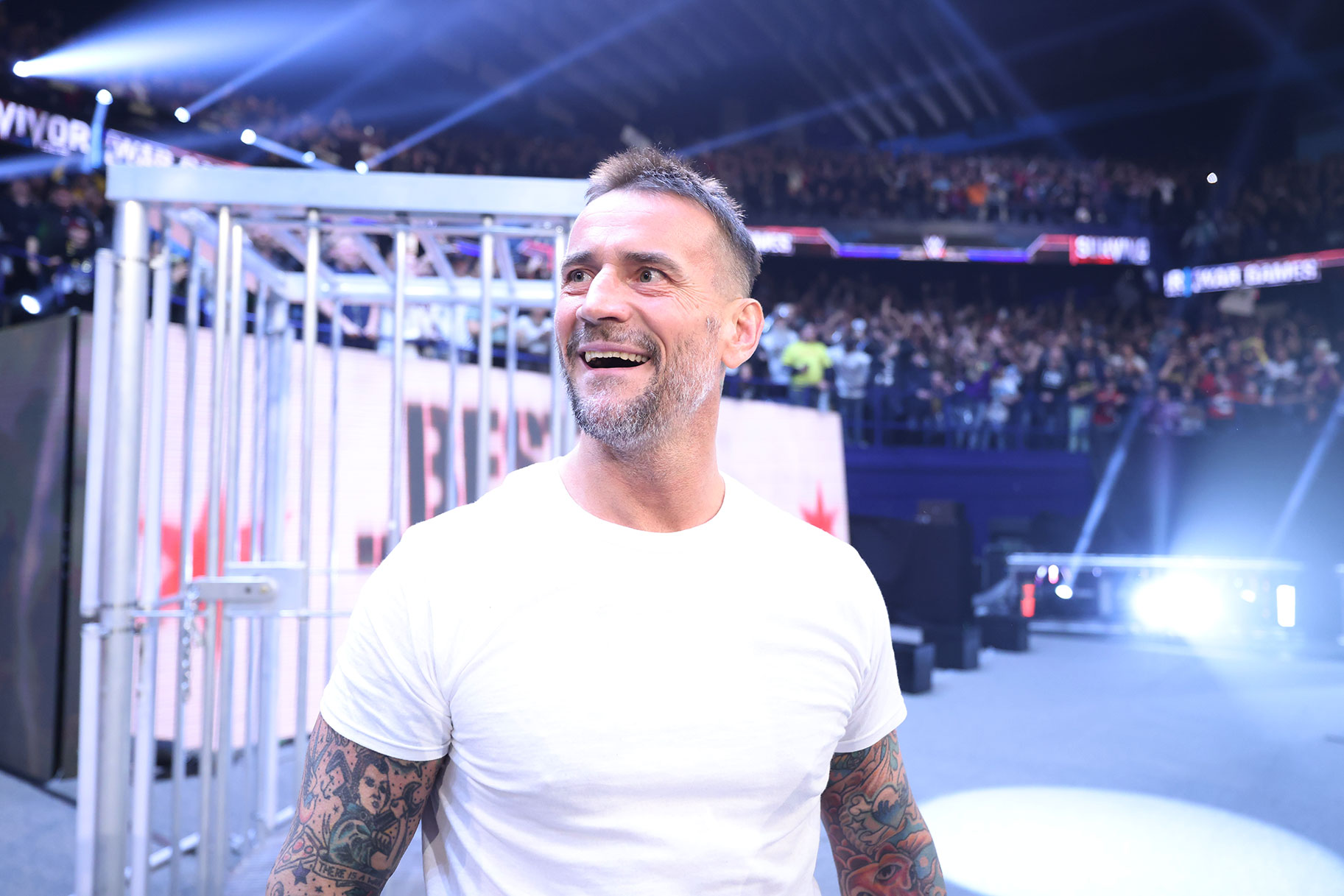 CM Punk appears during WWE Survivor Series