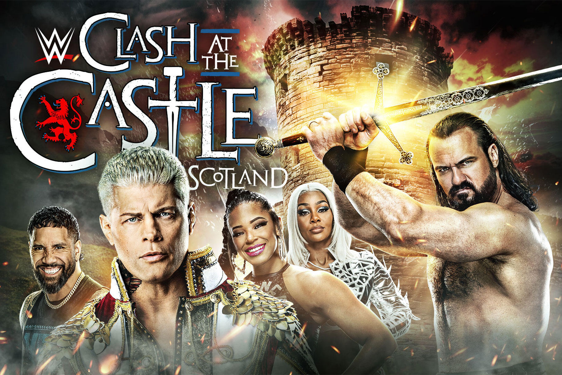 Wwe Clash At The Castle key art