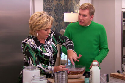 Julie Baking Alongside Todd