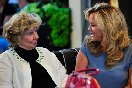 Faye And Julie sitting together