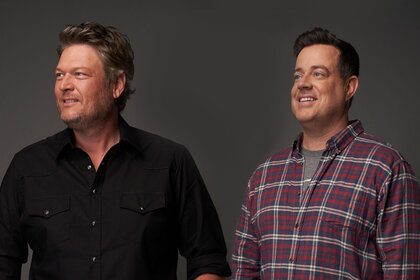 Blake Shelton and Carson Daly