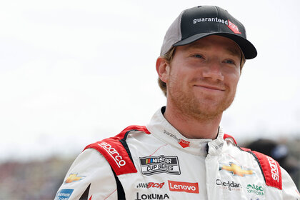 Tyler Reddick smiling