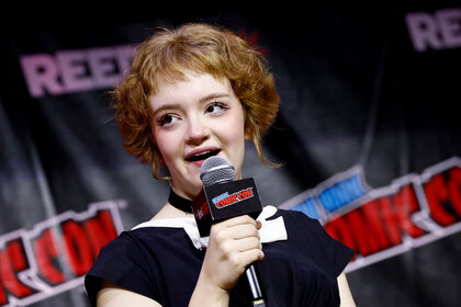 Chucky's Bella Higginbotham at Comic Con