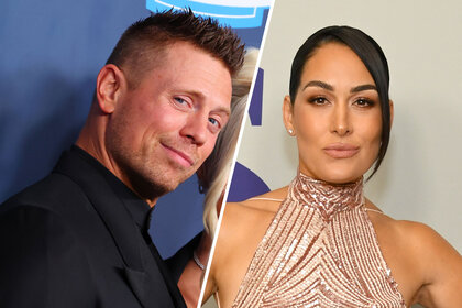 Split image of The Miz and Brie Bella