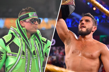 Split image of The Miz and Johnny Gargano