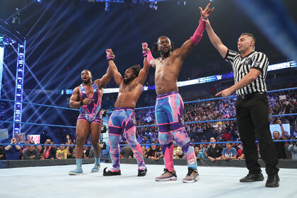 The New Day in the ring