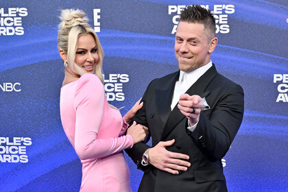 Maryse Mizanin and The Miz attend the 2022 People's Choice Award