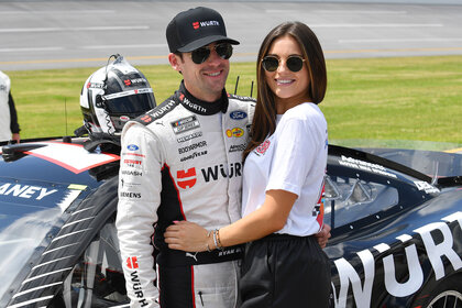 Nascar's Ryan Blaney with his girlfriend Gianna Tulio