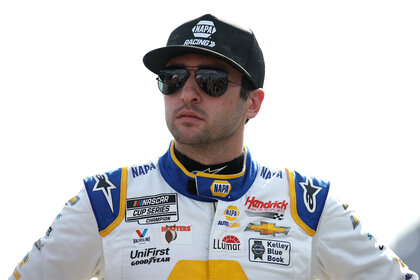 Chase Elliot looking somber