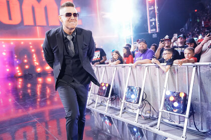 The Miz walking to the ring