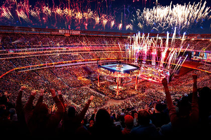 Wrestlemania crowd