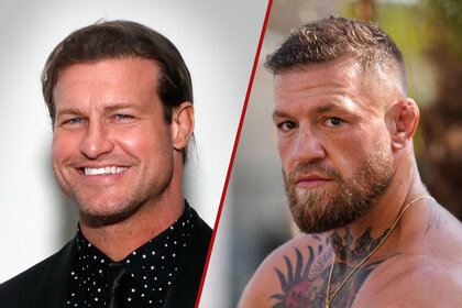 Split image of Dolph Ziggler and Conor Mcgregor