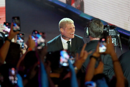 Cody Rhodes enters the ring during the WWE SmackDown