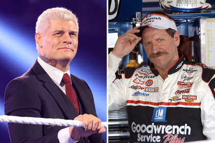 Split of Cody Rhodes and Dale Earnhardt Sr.