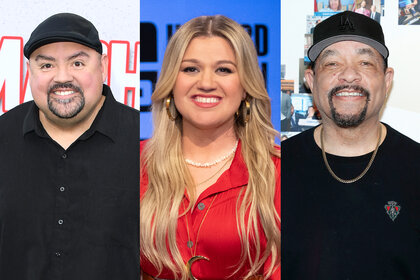 Split of Kelly Clarkson, Gabriel Iglesias, and Ice T.