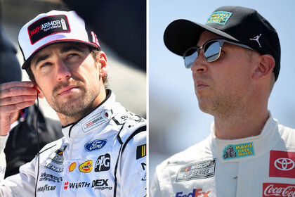 Split of Ryan Blaney and Denny Hamlin