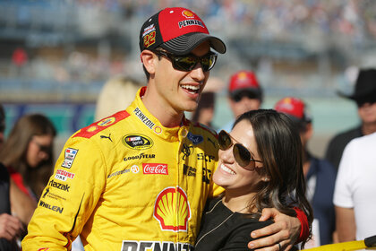 Joey Logano and wife Brittany Baca