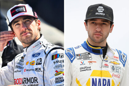 Split of Ryan Blaney and Chase Elliot