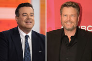 Split of Carson Daly and Blake Shleton