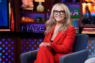 Rachael Harris smiles on Watch What Happens Live Episode 21075