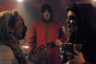 Aline O'Neill as Tonya, Emjay Anthony as Dylan Campbell, and Chiara Aurelia as Jordy in Season 1 Episode 3 of Hysteria!