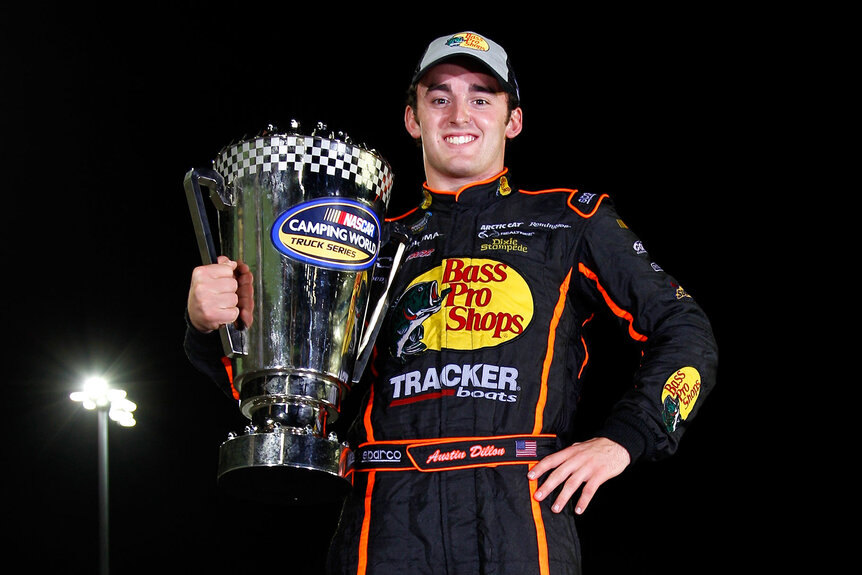 Austin Dillon accepting his 2011 Championship