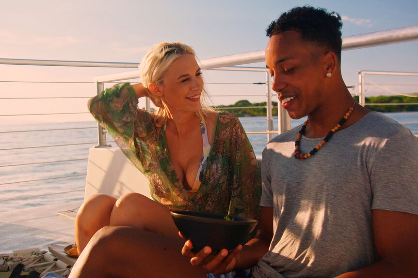 Temptation Island Season Three's Kendall And Alexcys On A Boat