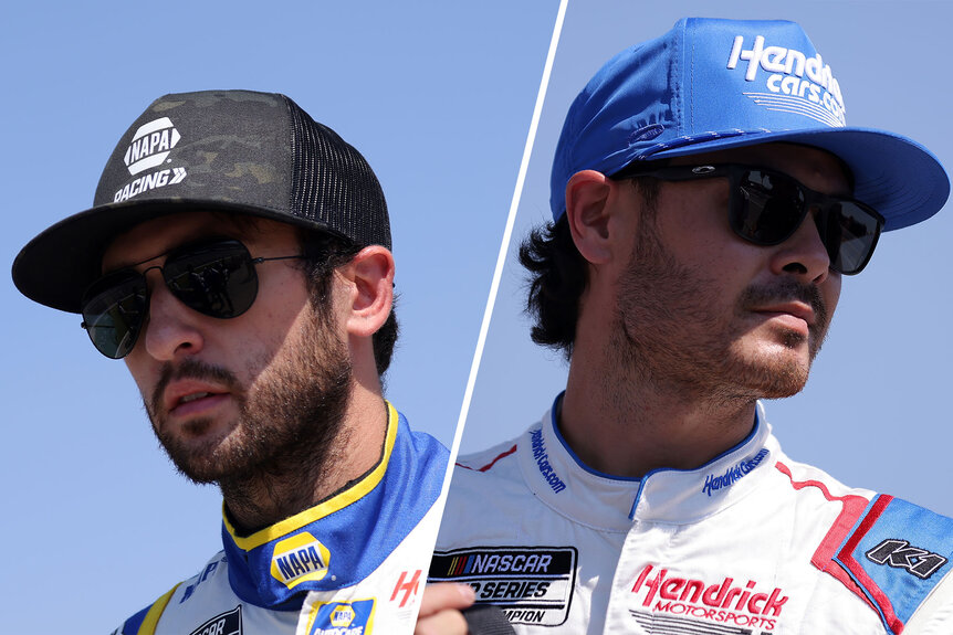 Split image of Rivals Elliot and Larson