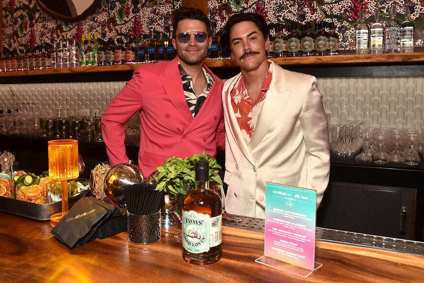 Tom Sandoval and Tom Schwartz behind their bar