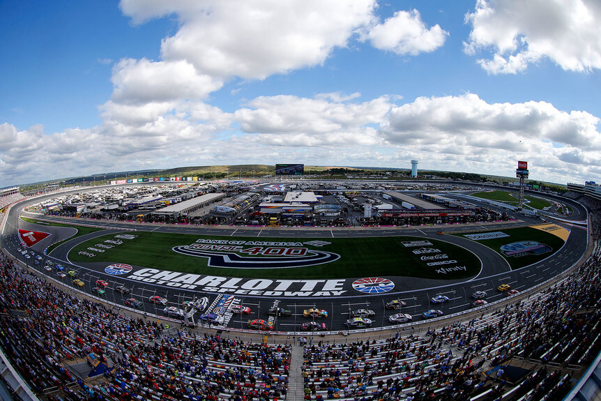 Bird's eye view of Charlotte Speedway