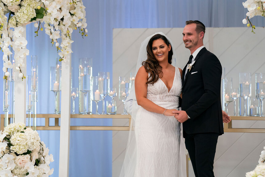 Love Is Blind couple at their wedding