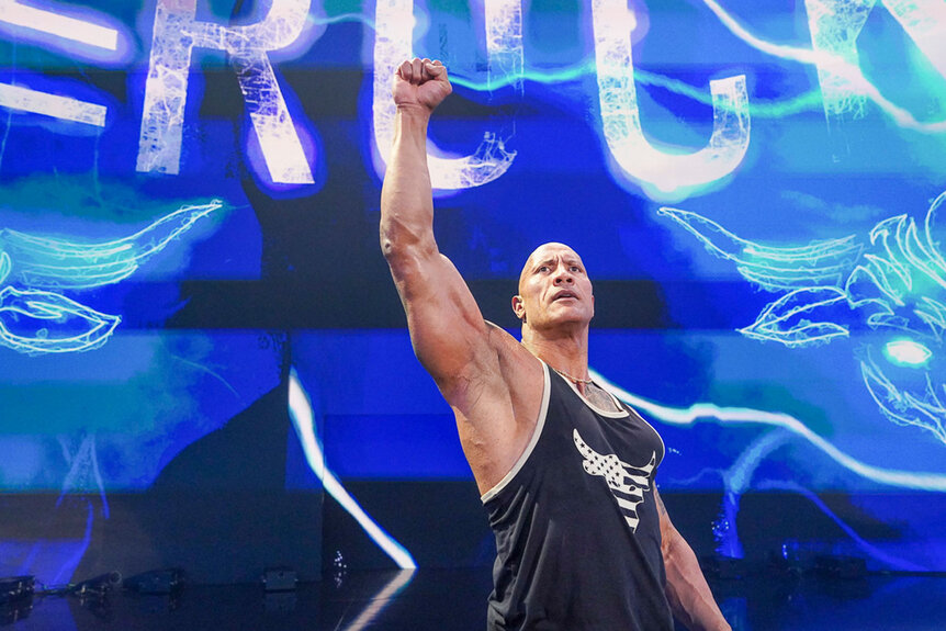 The Rock returned to RAW on New Year's Day 2024