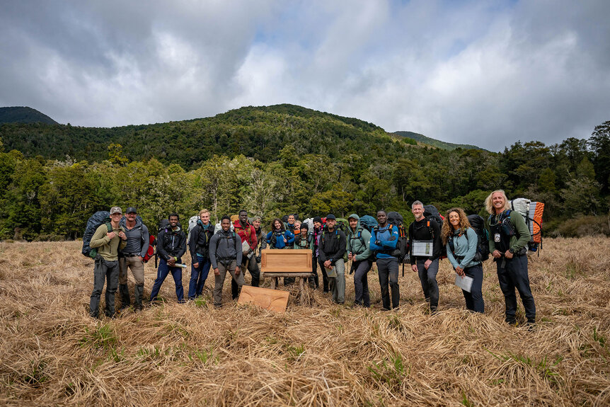 Race to Survive: New Zealand contestants pose for a photo together in Season 2, Episode 1.