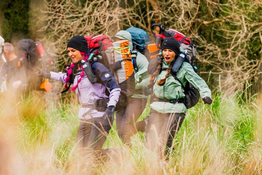 Ashley Paulson and Rhandi Ohrme in Race To Survive: New Zealand